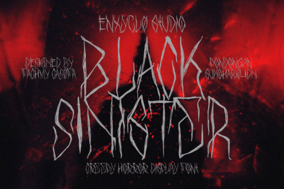 Black Sinister Font for Eerie Editorial Design