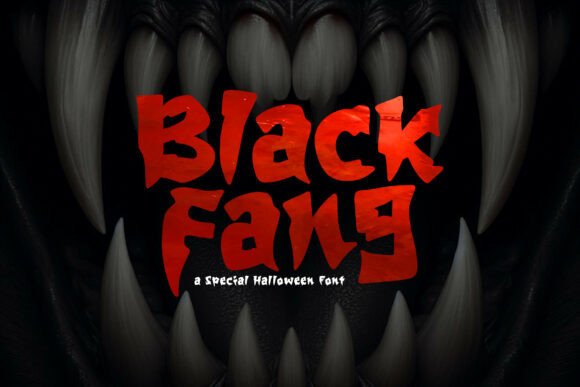 Blackfang Display Typeface for Digital Horror Branding