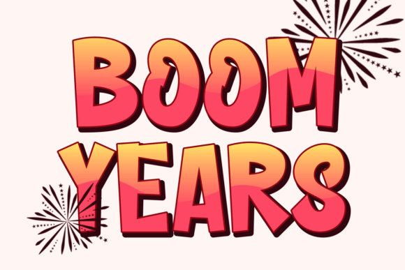Boom Years Display Font for Editorial Design and Publishing