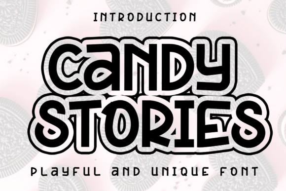 Candy Stories: A Smooth Modern Display Font for Handmade Products