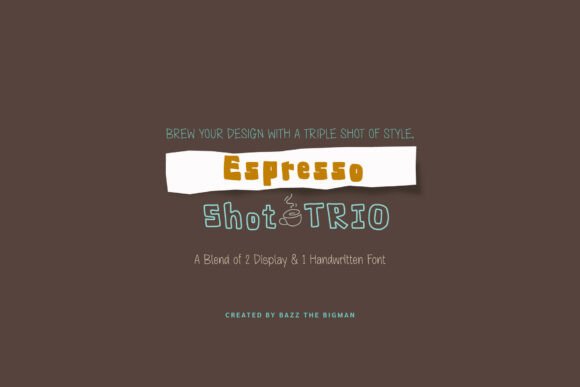 Espresso Shot Trio Font