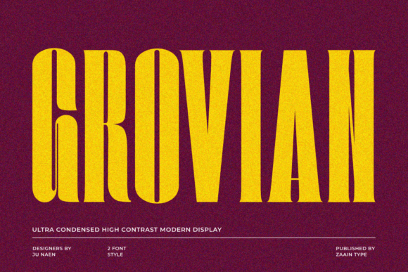 Grovian: A Bold Display Font
