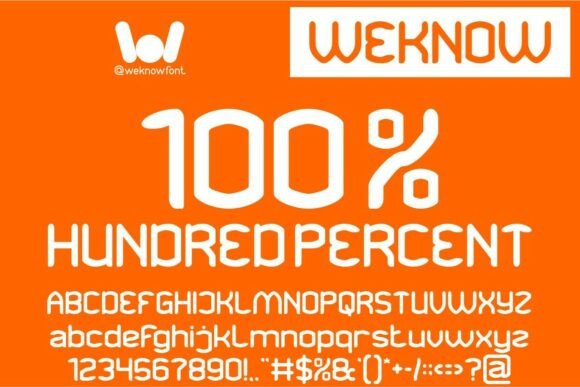 Hundred Percent: A Playful Display Font for Modern Makers and Shop Owners