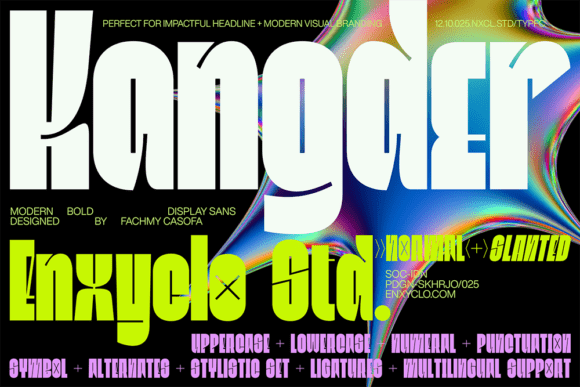 Kangder: A Display Font That Makes Small Business Branding Bold