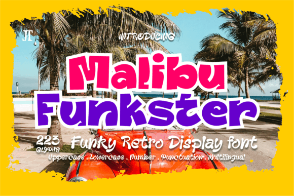 Malibu Funkster: A Fun Retro Display Font for Web Designers