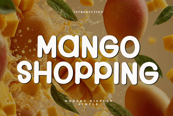 Mango Shopping: A Modern Display Font for Futuristic Branding