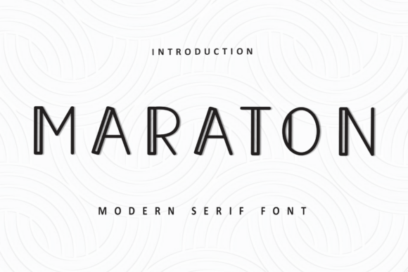 Maraton Font for Editorial Design