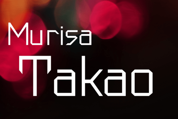 Murisa Takao: A Bold Typographic Statement