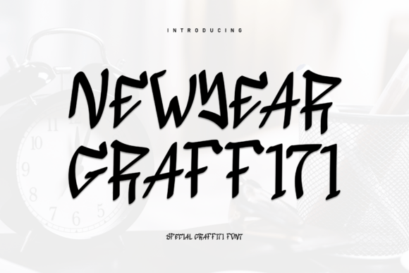 Newyear Graffiti: A Handwritten Display Font for Modern Branding