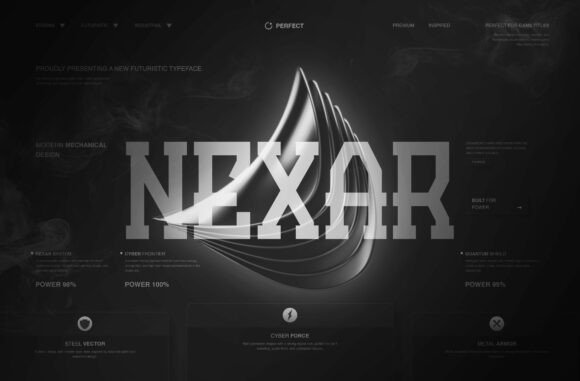 Nexar: Bold, Futuristic Font for Branding