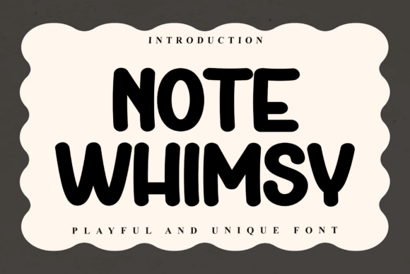 Note Whimsy Font