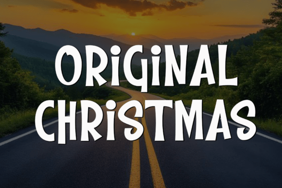 Original Christmas Font: A Handwritten Display Typeface for Brand Campaigns
