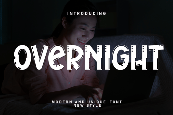 Overnight Font: Handwritten Elegance