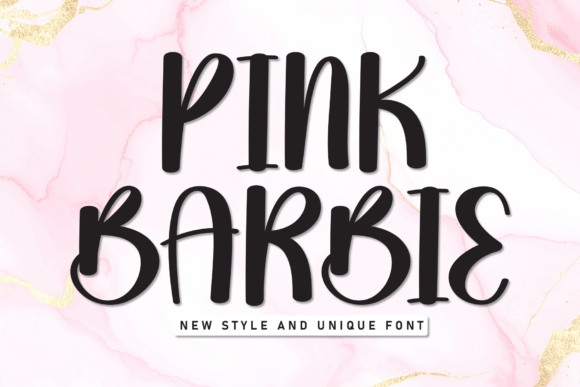 Pink Barbie Font: A Playful Handwritten Display Typeface for Creative Makers