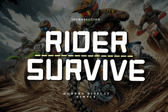 Rider Survive: A Display Font for Modern Editorial Design