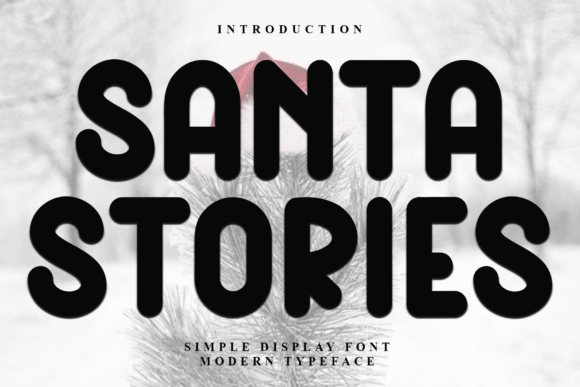 Santa Stories: A Festive Display Font for Holiday Branding