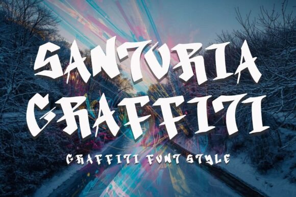 Santoria Graffiti Font for Web Design