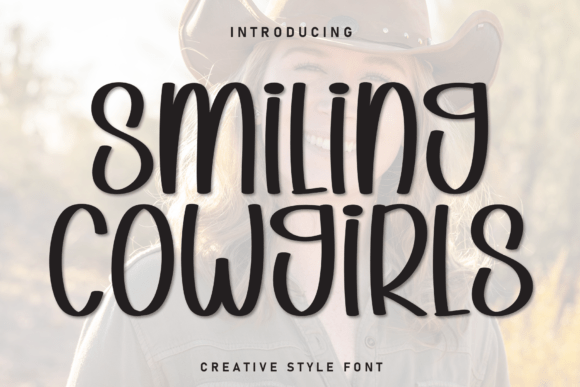 Smiling Cowgirls: Bubbly Display Type for Branding