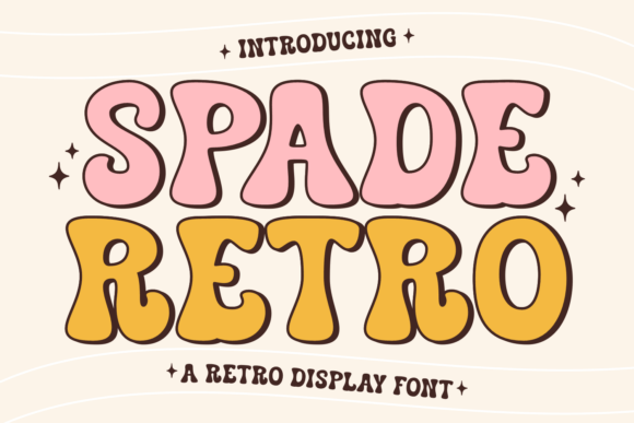 Spade Retro: A Chunky Display Font for Nostalgic Design