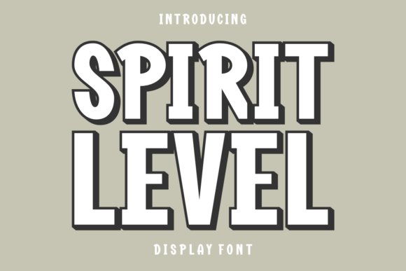 Spirit Level Font for Web Design