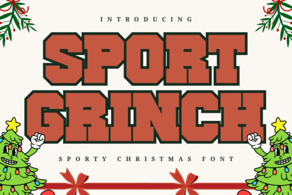 Sport Grinch: A Festive Display Font for Small Business Branding