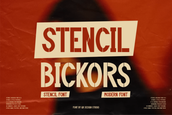 Stencil Bickors Font Review