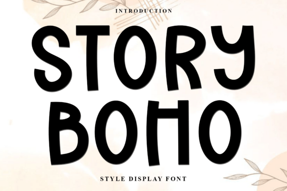 Story Boho Font for Festive Branding