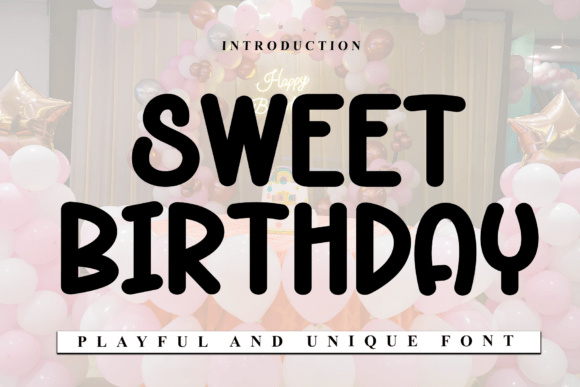 Sweet Birthday Font for Creative Projects