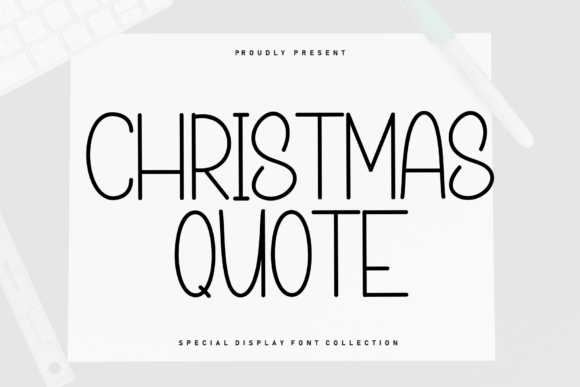 Using Christmas Quote Font for Cozy Web Design Projects