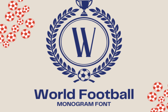 World Football Monogram Font