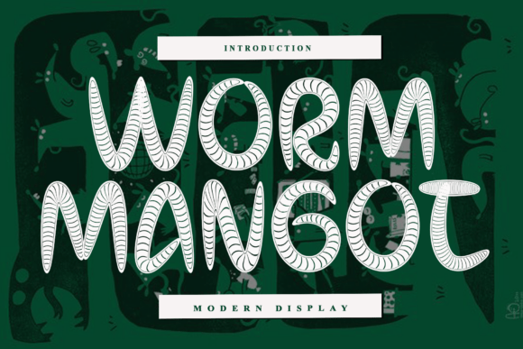 Worm Mangot: A Bold Display Font for Creative Projects
